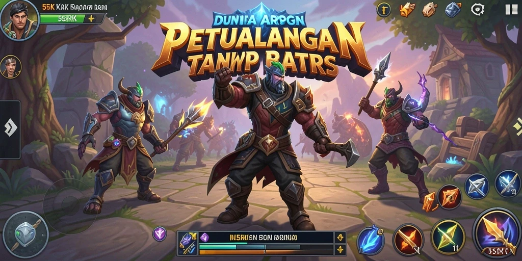 Tampilan gameplay ARPG yang mendebarkan dan fantastis.