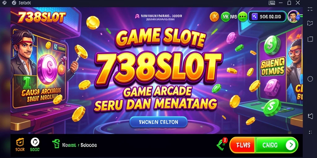Screenshot gameplay 738SLOT menampilkan mesin slot yang seru dan interaktif.