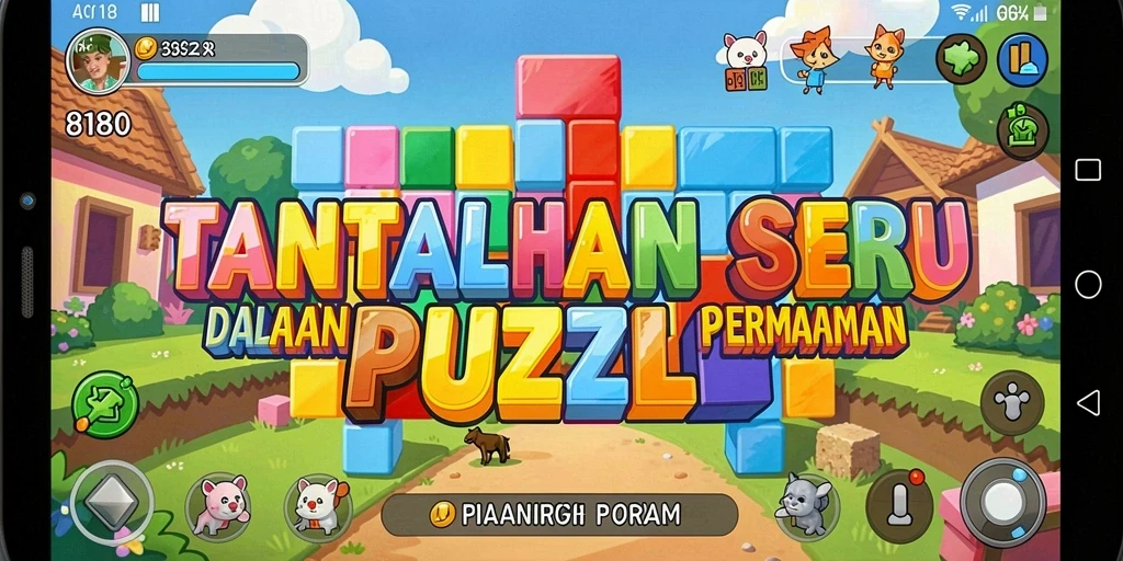 Tampilan gameplay 8180 menunjukkan tantangan puzzle yang menarik dan menantang.