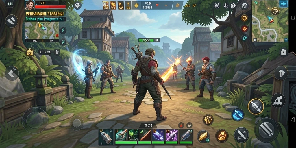 Tampilan gameplay menarik dari game strategi SLG 8G8G.