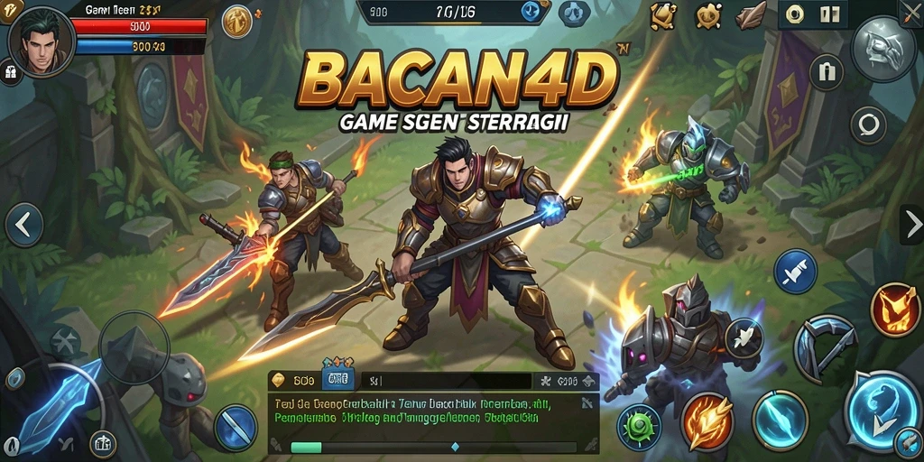 Screenshot gameplay BACAN4D yang menunjukkan strategi pertempuran.
