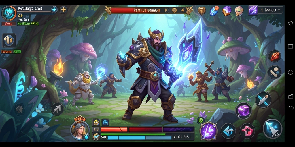 Tangkapan layar menunjukkan aksi seru dalam game ARPG BARU01.