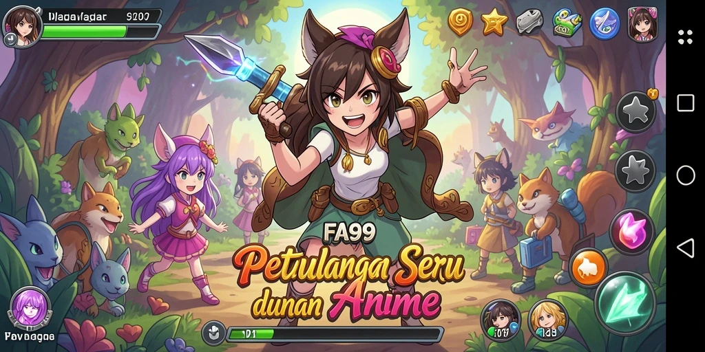 Tampilan gameplay FA99 yang menakjubkan dan karakter anime yang hidup.