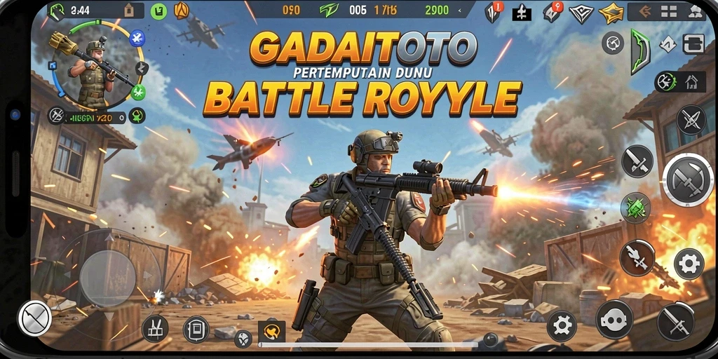 Gameplay GADAITOTO dengan pertarungan seru yang mendebarkan.