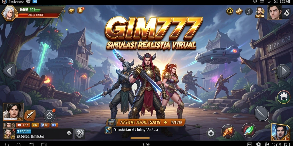 Tangkapan layar utama GIM777 menampilkan gameplay yang imersif dan menarik.