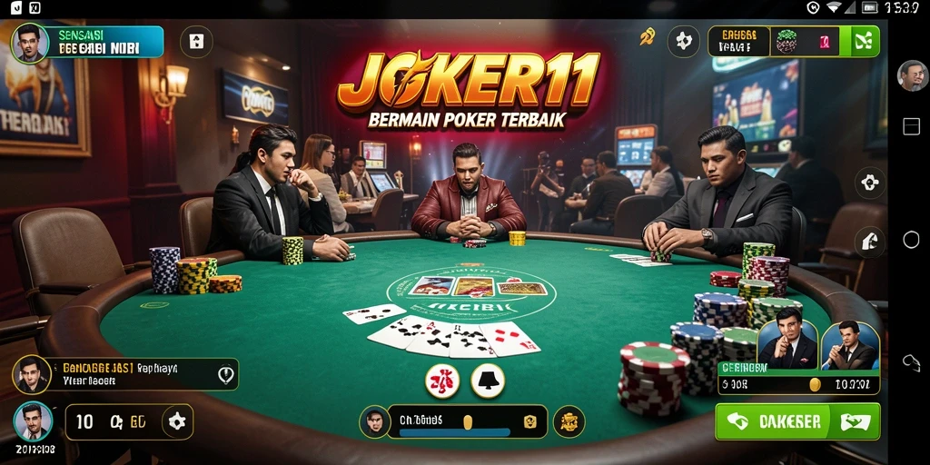 Tangkapan layar menunjukkan gameplay seru dan interaktif di JOKER11.