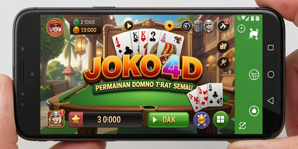 Screenshot JOKO4D menampilkan pengalaman bermain Domino yang menarik.