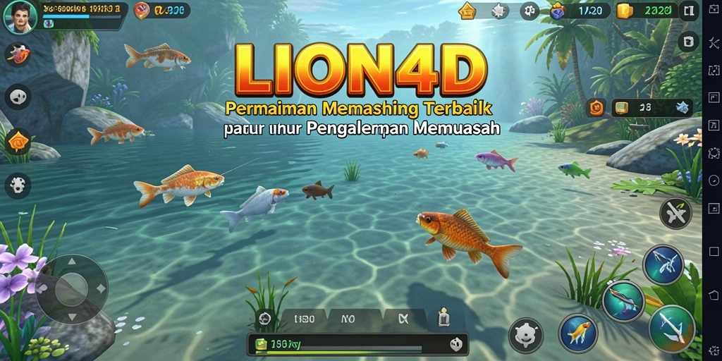 Tangkapan ikan yang menakjubkan di <strong>LION4D</strong> selama gameplay.