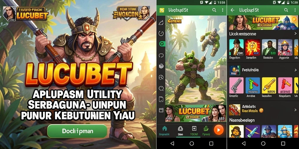 Screenshot utama LUCUBET menampilkan antarmuka pengguna yang intuitif dan mudah digunakan.