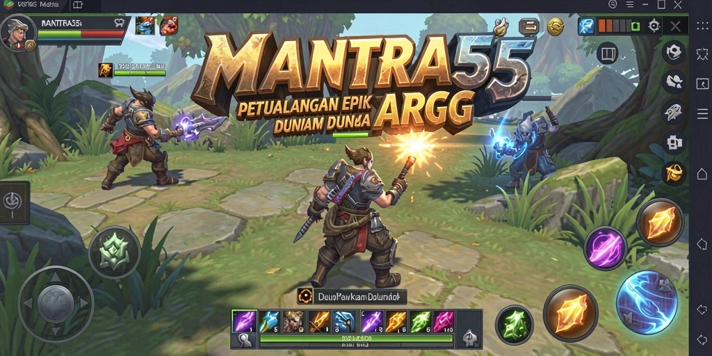 Tampilan mendebarkan dari pertarungan dalam MANTRA55 dengan grafis yang luar biasa.