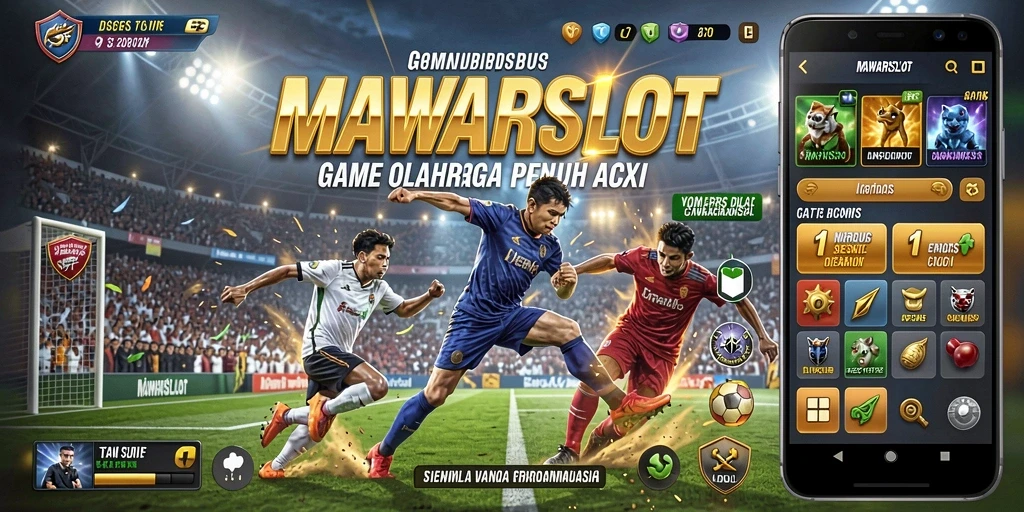 Tampilan seru dari pertandingan intens di MAWARSLOT.