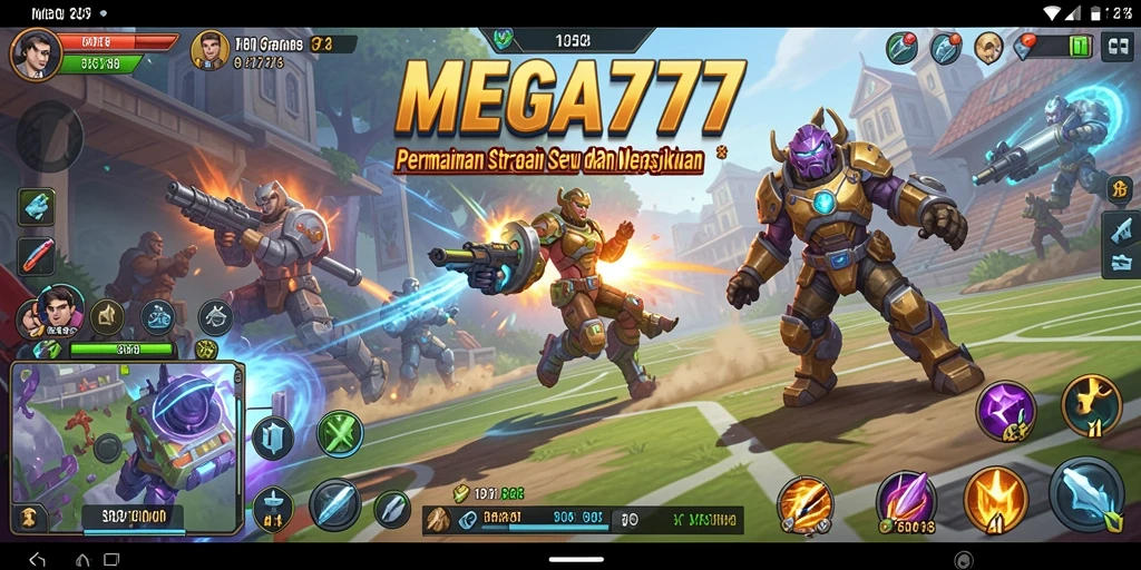 Tampilan menarik dan gameplay mendebarkan di MEGA777.