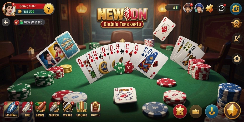 Tampilan gameplay QiuQiu yang menarik di NEWIDN.