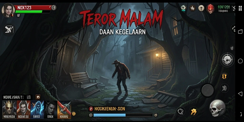 Gameplay NOX123 yang menegangkan di tengah kegelapan.