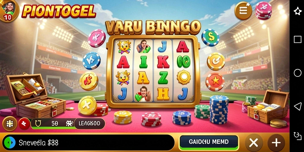 Screenshot gameplay PIONTOGEL yang menunjukkan suasana bingo yang seru.