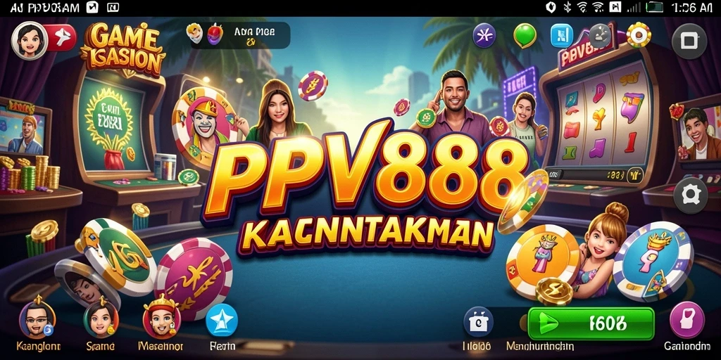 Tampilan gameplay seru di PPV88 dengan berbagai pilihan permainan Kasino.