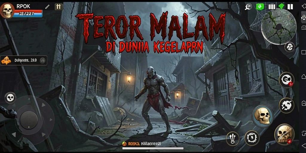 Screenshot menegangkan dari gameplay RPOK yang menyeramkan.