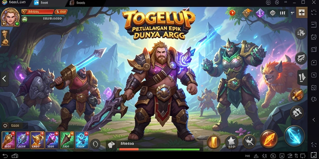 Tampilan gameplay menarik dari TOGELUP dengan aksi ARPG yang seru.