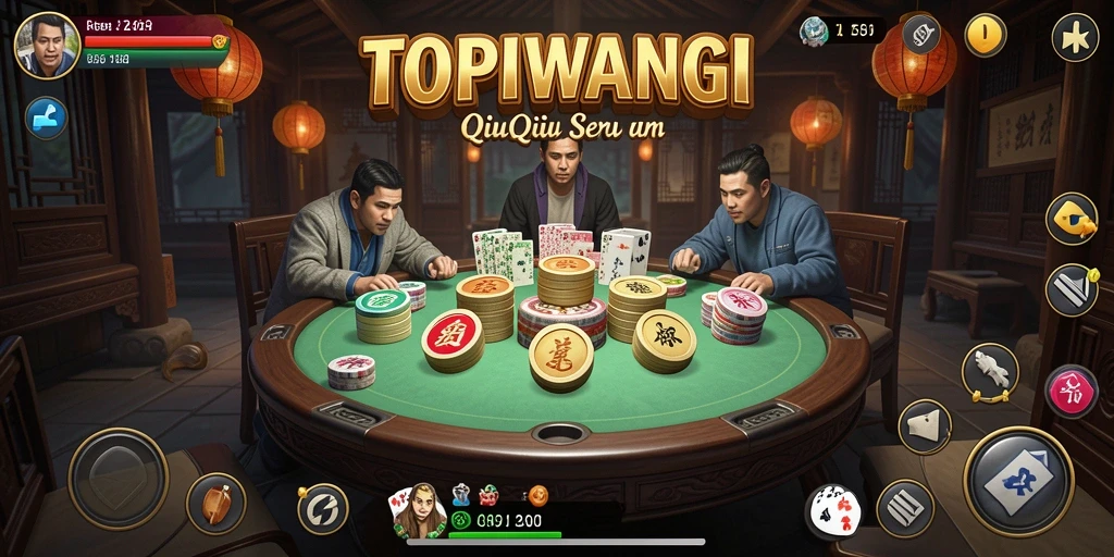 Screenshot gameplay QiuQiu yang seru dan menegangkan.