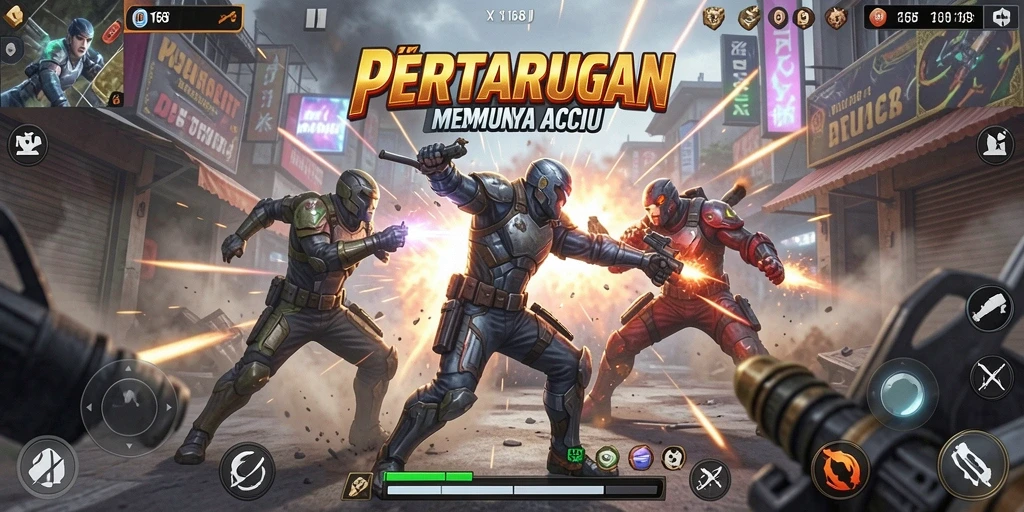 Screenshot gameplay X168 yang menampilkan aksi seru dan grafis menakjubkan.