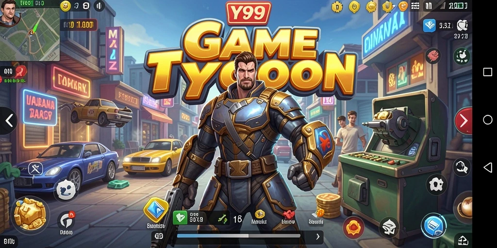 Tampilan gameplay Y89 dengan fokus pada strategi Tycoon.